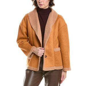Pascale La Mode Womens  Fleece Jacket, Brown